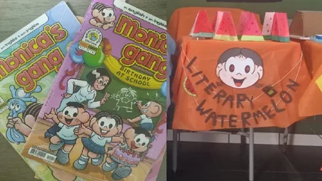 Gibis Monica's Gang e a melancia literária